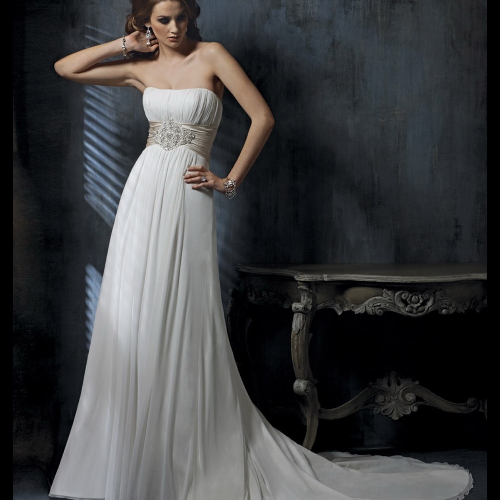 Maggie Sottero Ivory Gown with Beaded crystal Vanessa